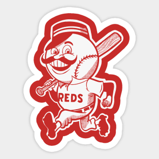 Alternate Mr. Redlegs - Vintage Logo Sticker